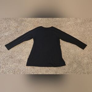NWOT Time and Tru Black V-Neck Top